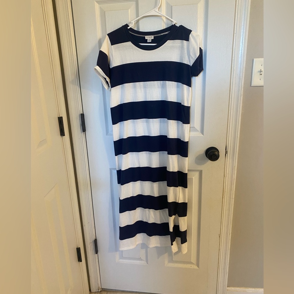 J. Crew Striped Maxi Dress